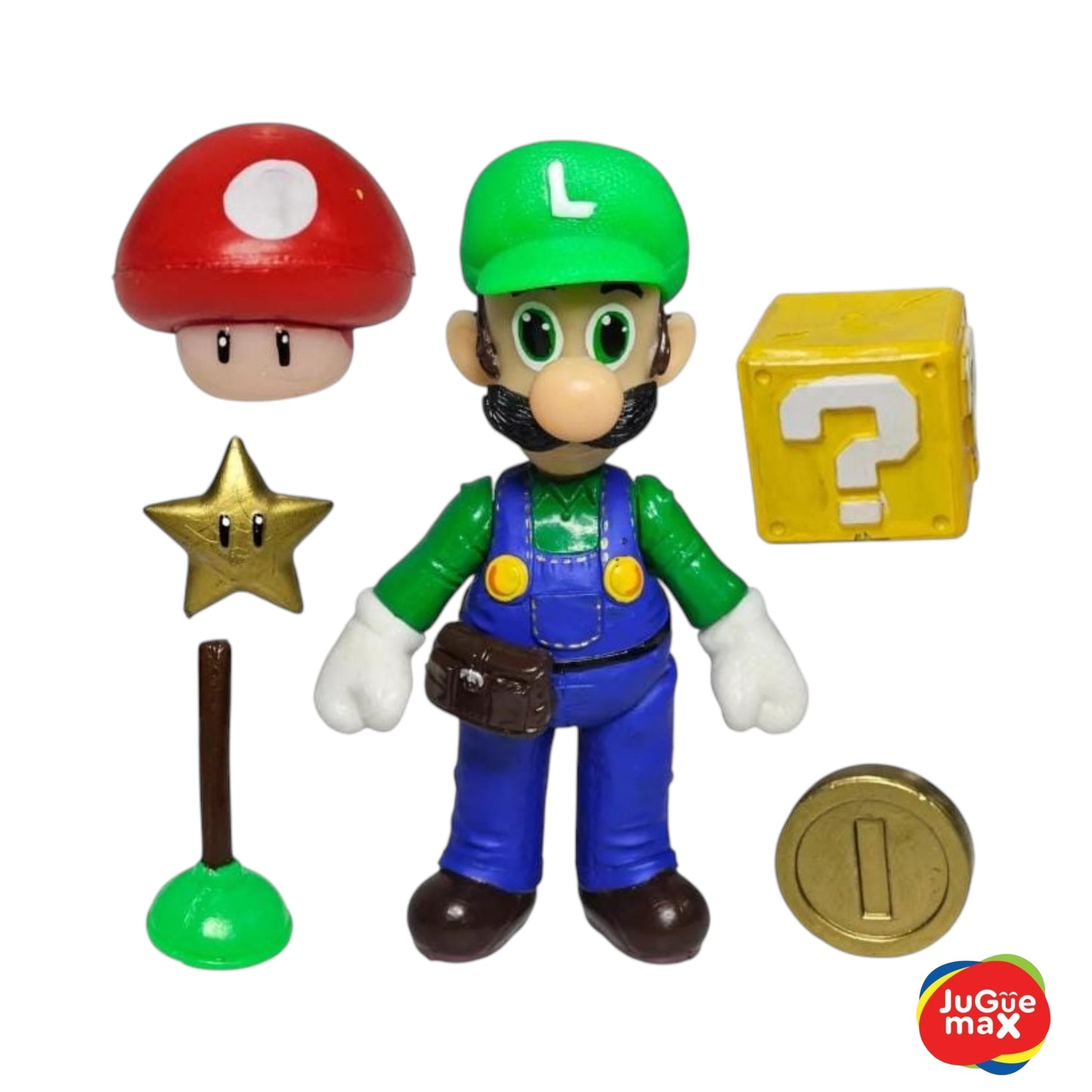 luigui con accesorios y llave grande/ Mario Bros