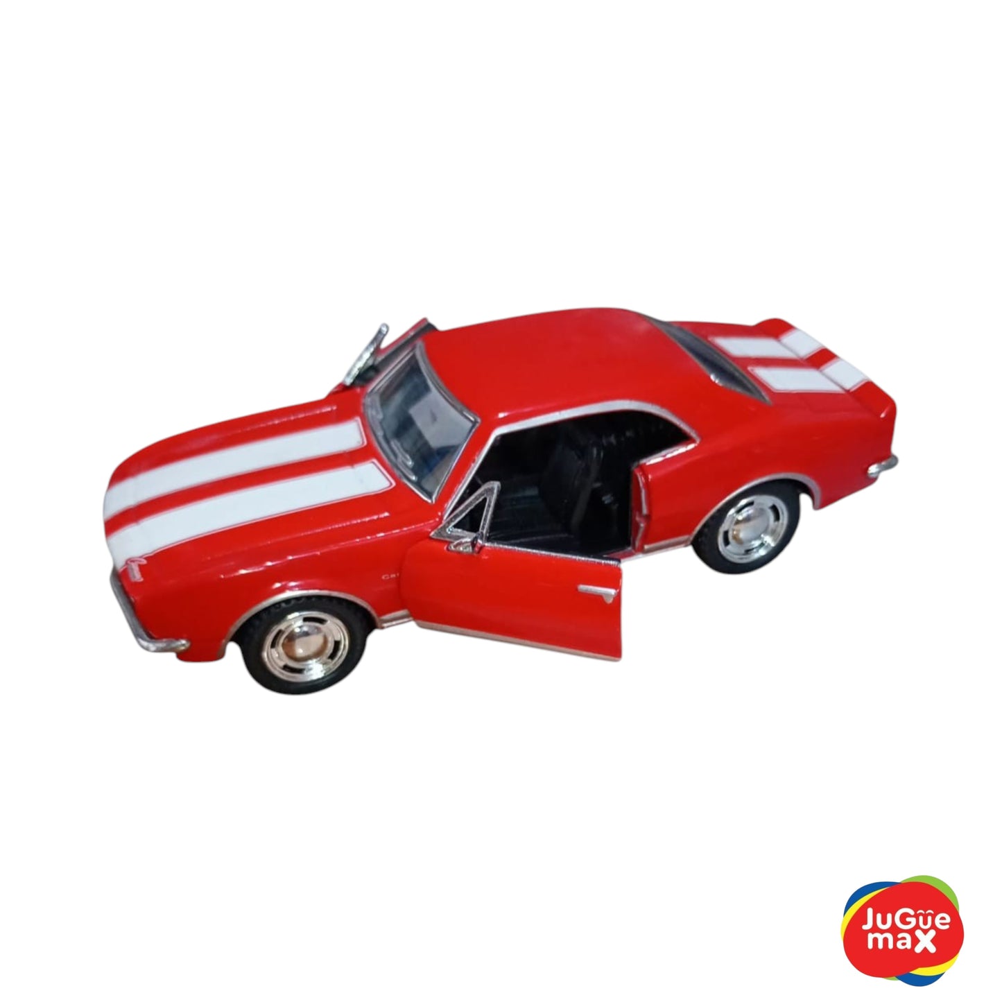 Shelby Rojo con Rayas Blancas - Mediano