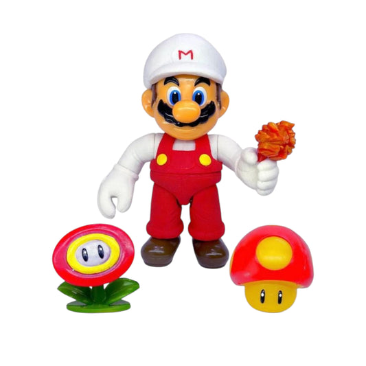 Mario Bros blanco con fuego fino/ Mario Bros