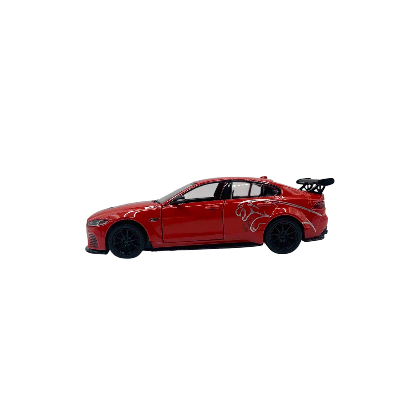 Jaguar XE Naranja con Rayas Plateado - Mediano
