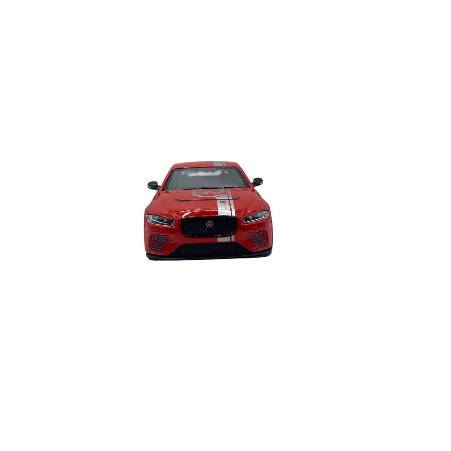 Jaguar XE Naranja con Rayas Plateado - Mediano