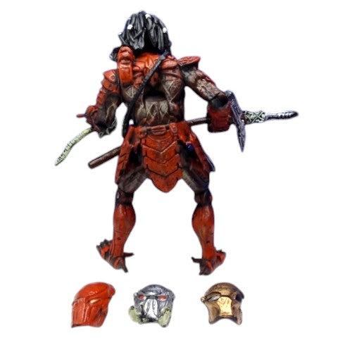 Depredador rojo con accesorios/ Alien vs Depredador