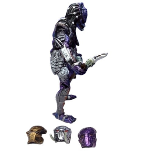 Depredador morado con accesorios/ Alien vs Depredador