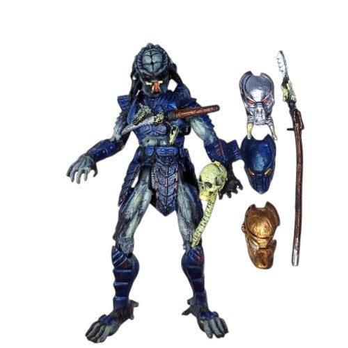 Depredador azul con accesorios/ Alien vs Depredador