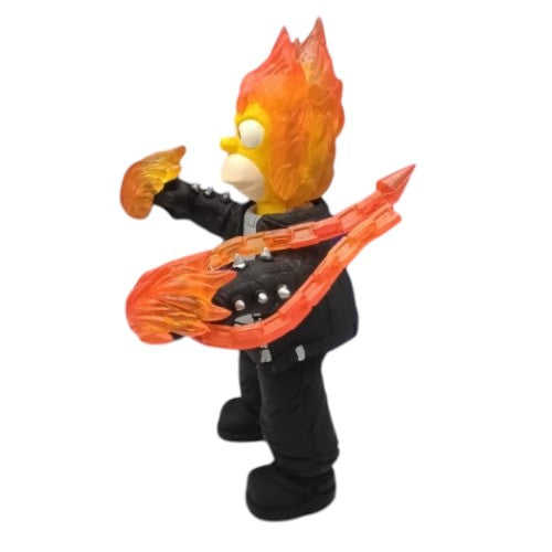 Homero Ghost Rider Humano c/luz/ Los Simpson en parodia