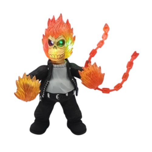 Homero Ghost Rider Esqueleto c/luz/ Los Simpson en parodia